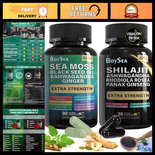 Shilajit sea moss bundle - moss,