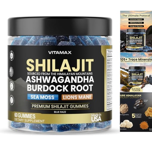 Shilajit gummies 60ct sea moss - shilajit,