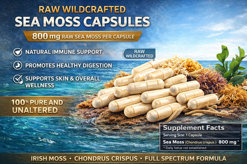 Sea moss capsules blends - capsules, blends–