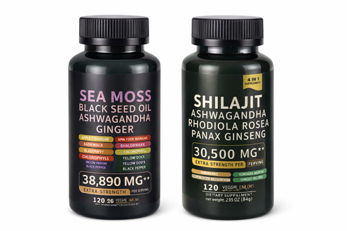 Shilajit sea moss black - +,