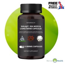 Shilajit Sea Moss and Lion's