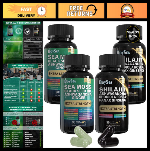 Shilajit sea moss bundle - shilajit, &