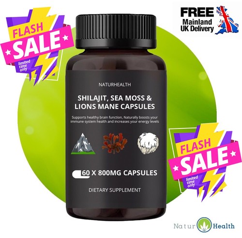 Shilajit sea moss lions mane - shilajit,