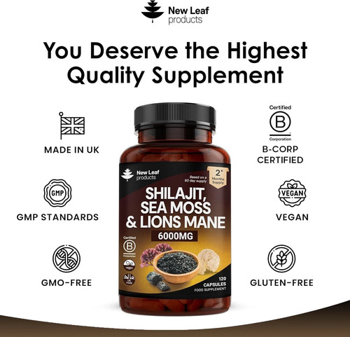 Shilajit sea moss lions - moss, &lions