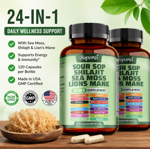 Sour sop shilajit sea moss - sour,