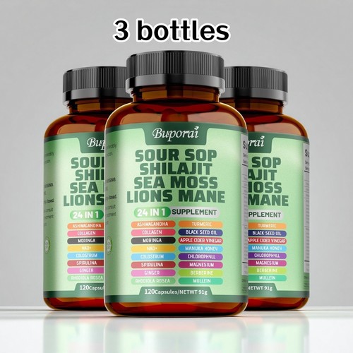 3pcs soursop shilajit - 24-in-1,