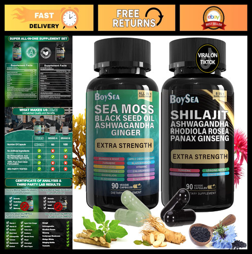 Shilajit sea moss - &,