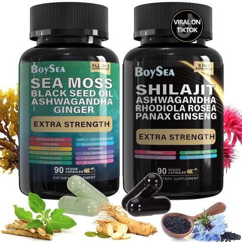 Shilajit sea moss bundle - sea,