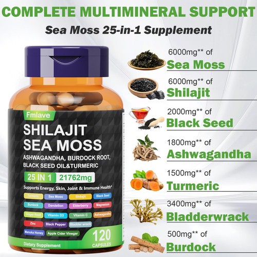 Sea moss and shilajit bundle - shilajit,